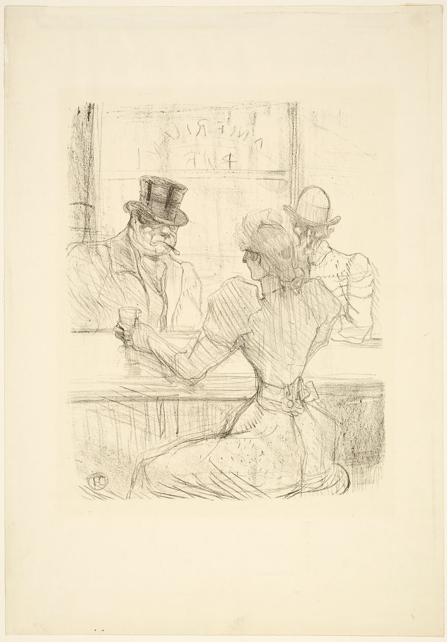 No Picton Bar (American Bar), rue Scribe de Henri de Toulouse Lautrec