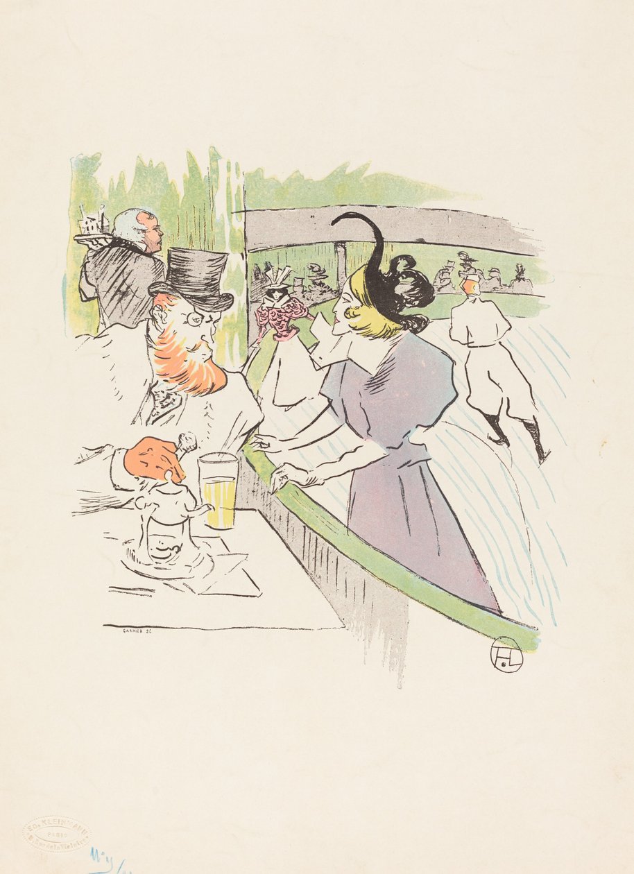 Na Beleza Profissional de Patinação de Henri de Toulouse Lautrec