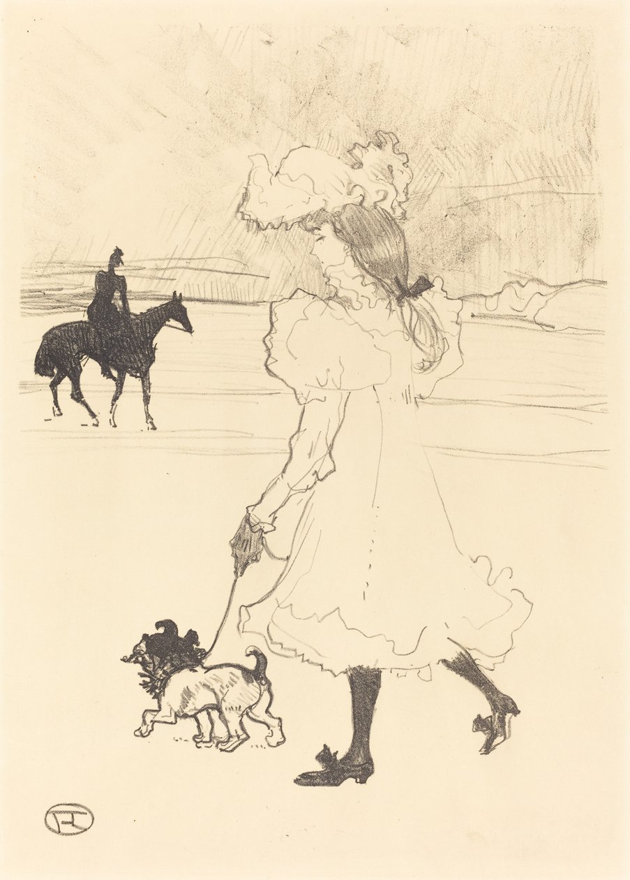 Na Floresta (Au bois) de Henri de Toulouse Lautrec