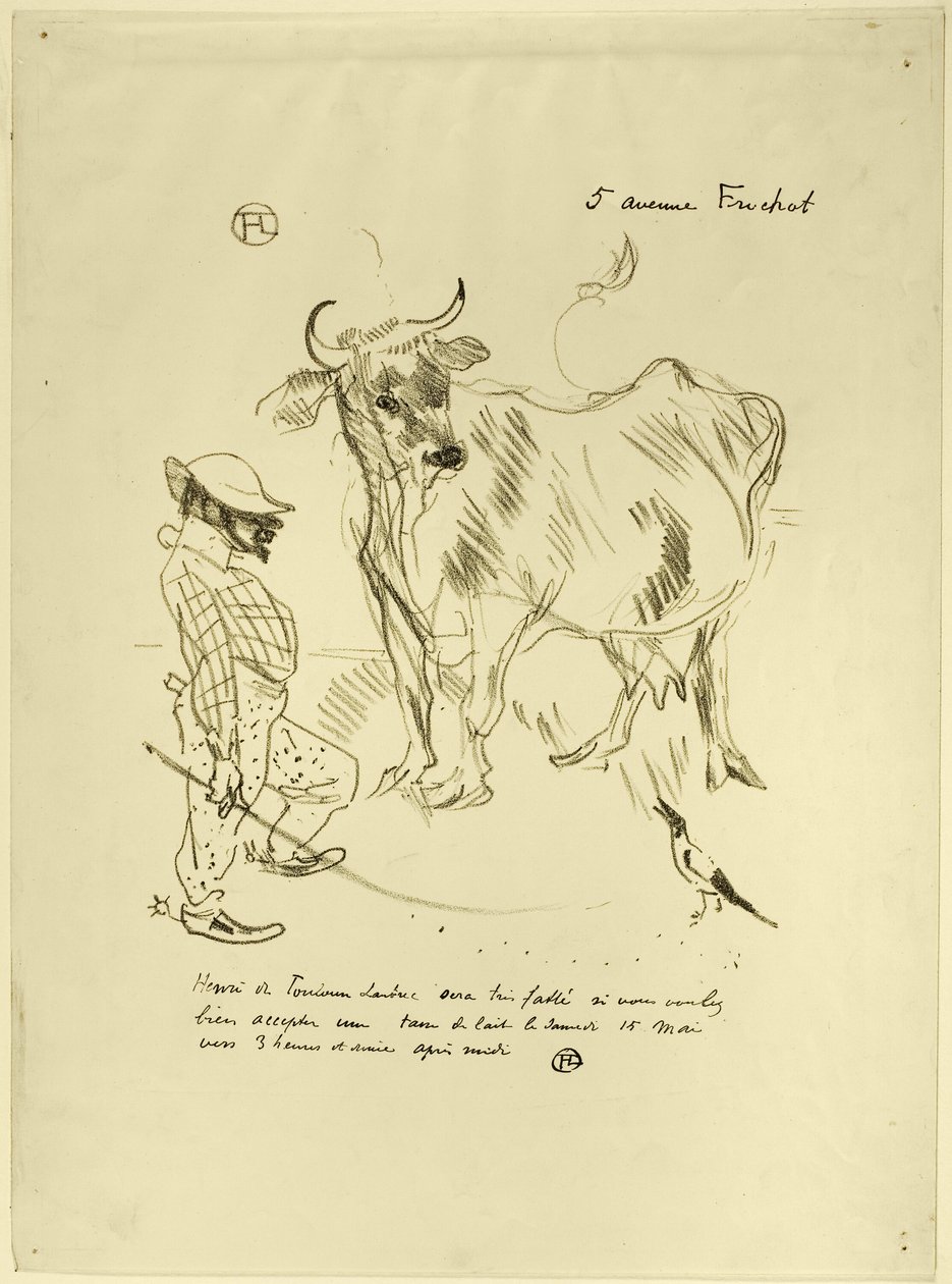 Convite para um copo de leite de Henri de Toulouse Lautrec