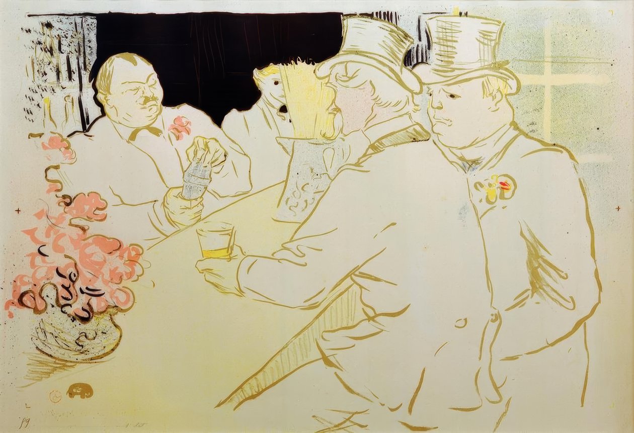 Bar Americano Irlandês, Rue Royale, The Chap Book de Henri de Toulouse Lautrec