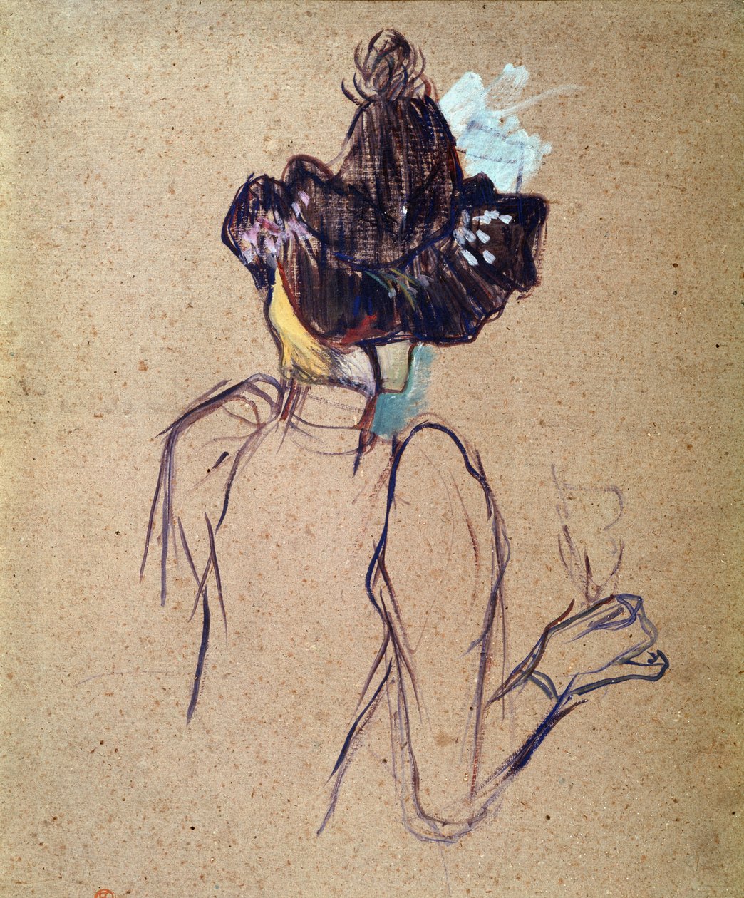 Jane Avril (óleo sobre papelão de Henri de Toulouse Lautrec