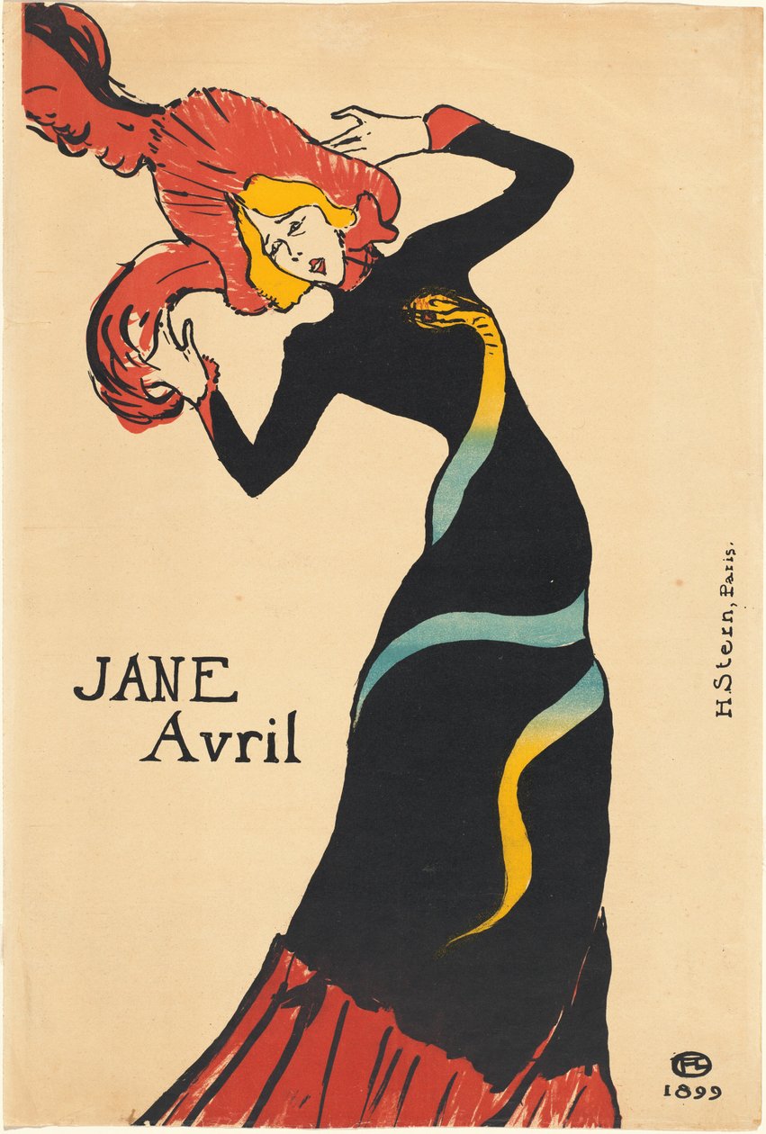 Jane Avril de Henri de Toulouse Lautrec