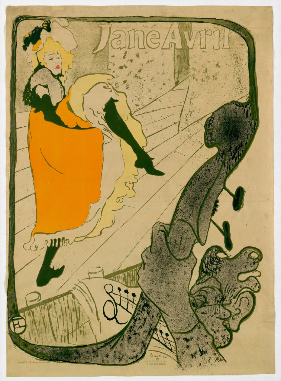 Jane Avril de Henri de Toulouse Lautrec