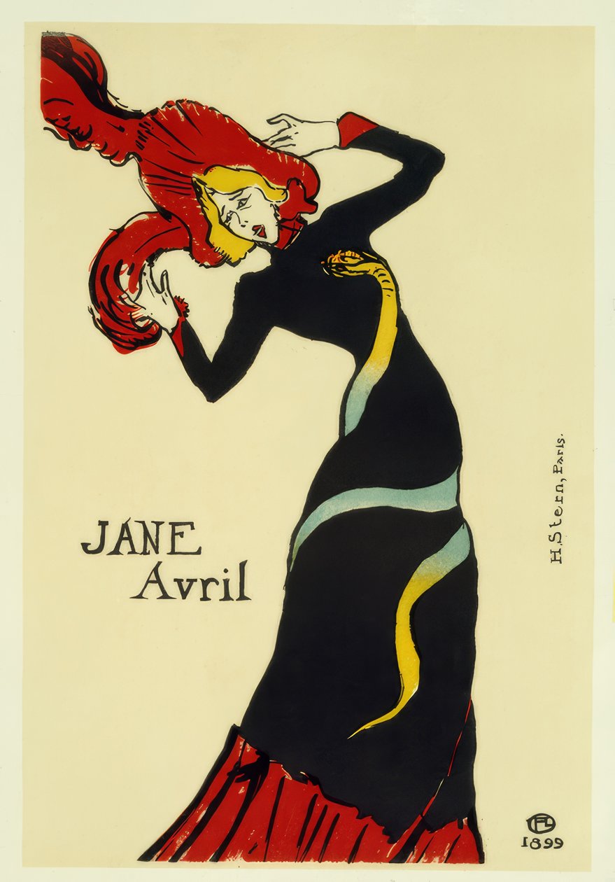 Jane April de Henri de Toulouse Lautrec