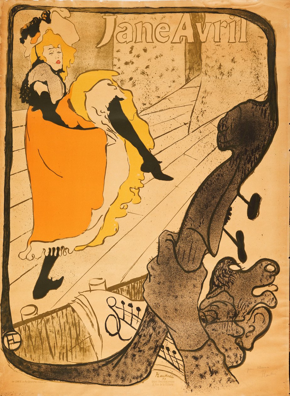 Jane Abril de 1893 de Henri de Toulouse Lautrec
