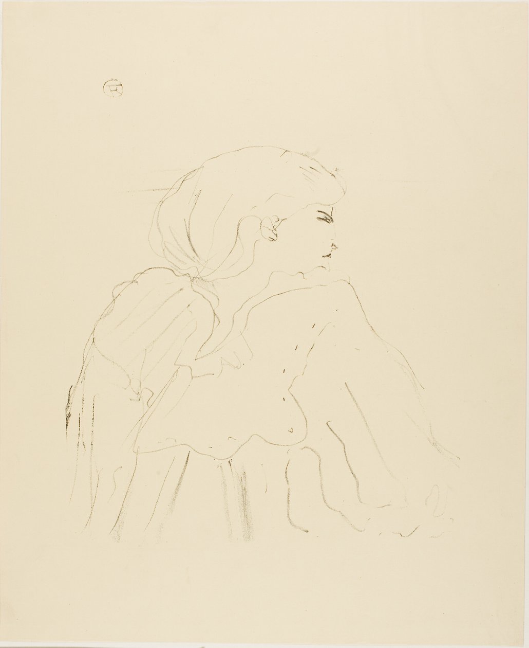 Jane Hading, de Treze Litografias de Henri de Toulouse Lautrec