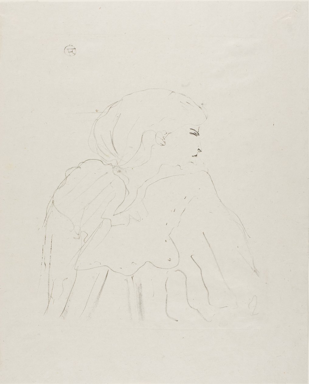 Jane Hading, de Treize Lithographies de Henri de Toulouse Lautrec
