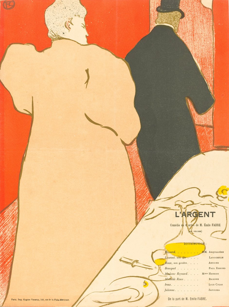 Dinheiro, 1895. de Henri de Toulouse Lautrec