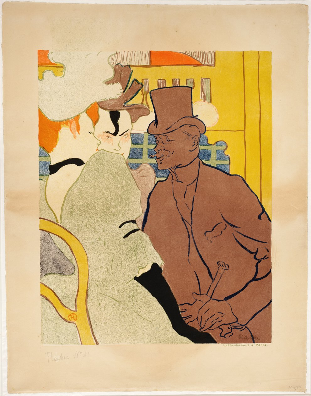 Inglês no Moulin Rouge de Henri de Toulouse Lautrec