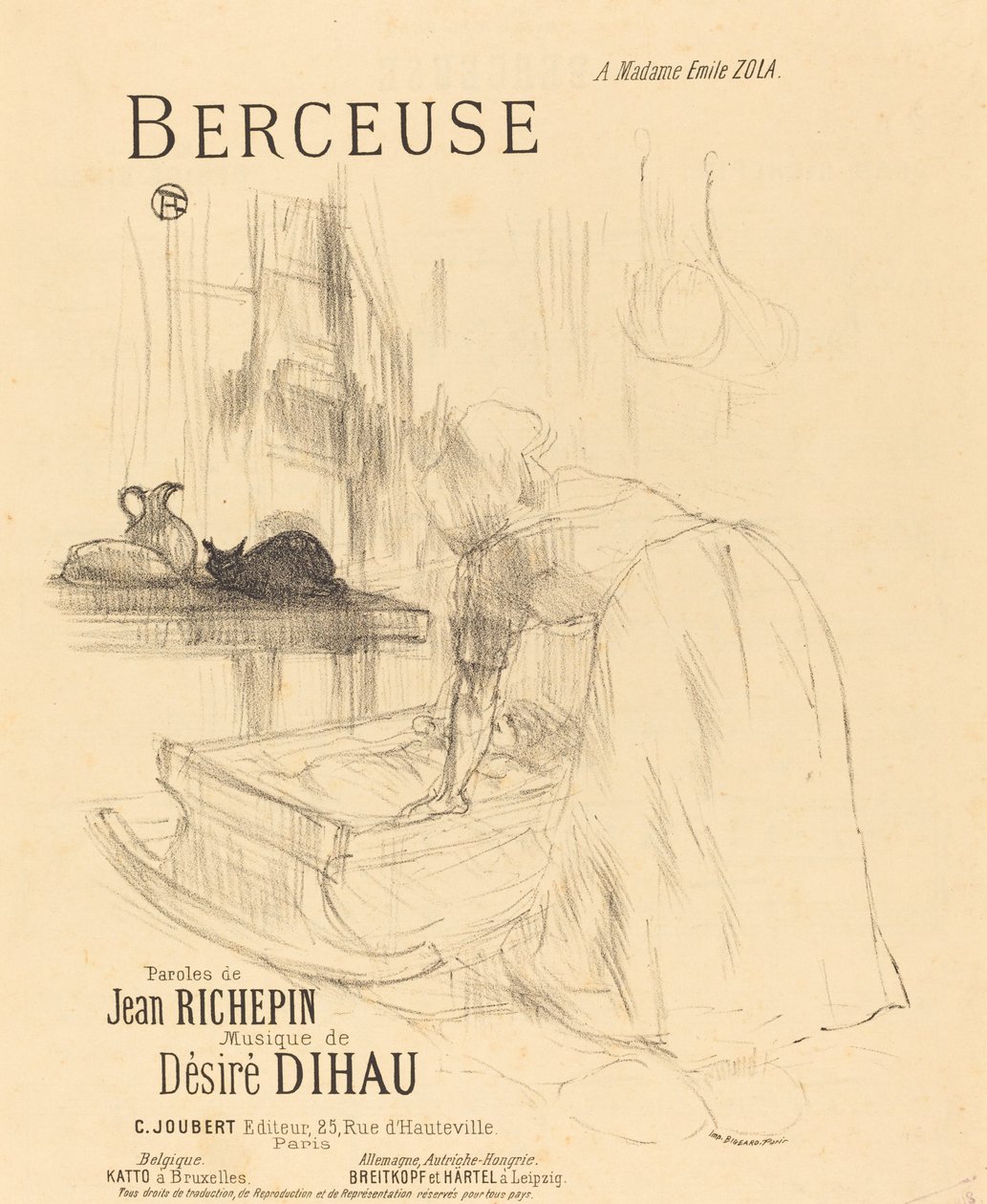 A canção de ninar de Henri de Toulouse Lautrec