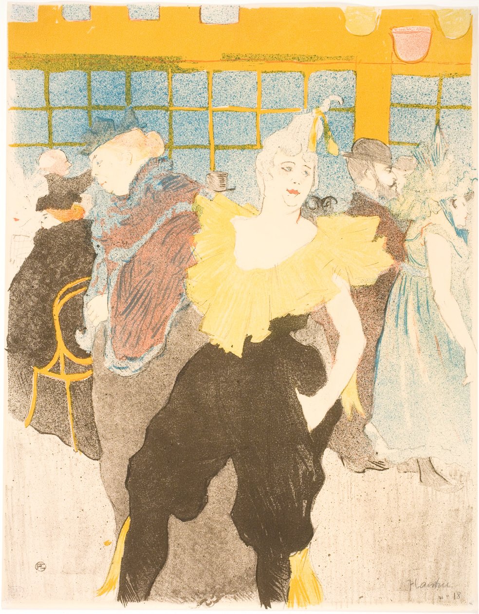 A palhaçada no Moulin Rouge de Henri de Toulouse Lautrec