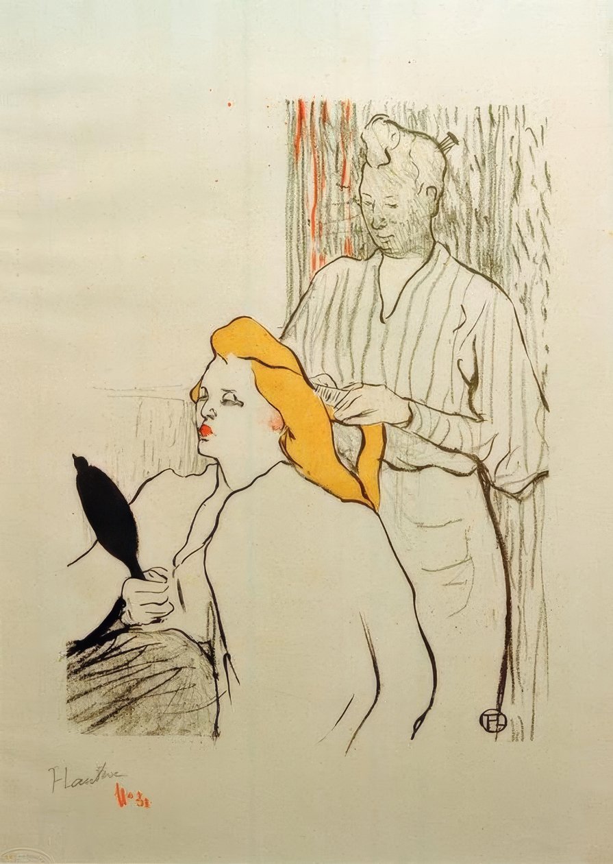 Penteado de Henri de Toulouse Lautrec