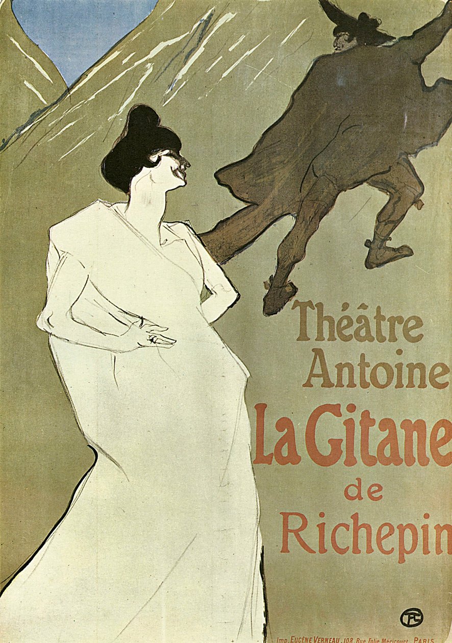 La Gitane, 1899-1900. de Henri de Toulouse Lautrec