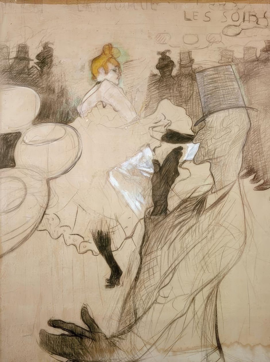 Goulue e Valentine desossados de Henri de Toulouse Lautrec