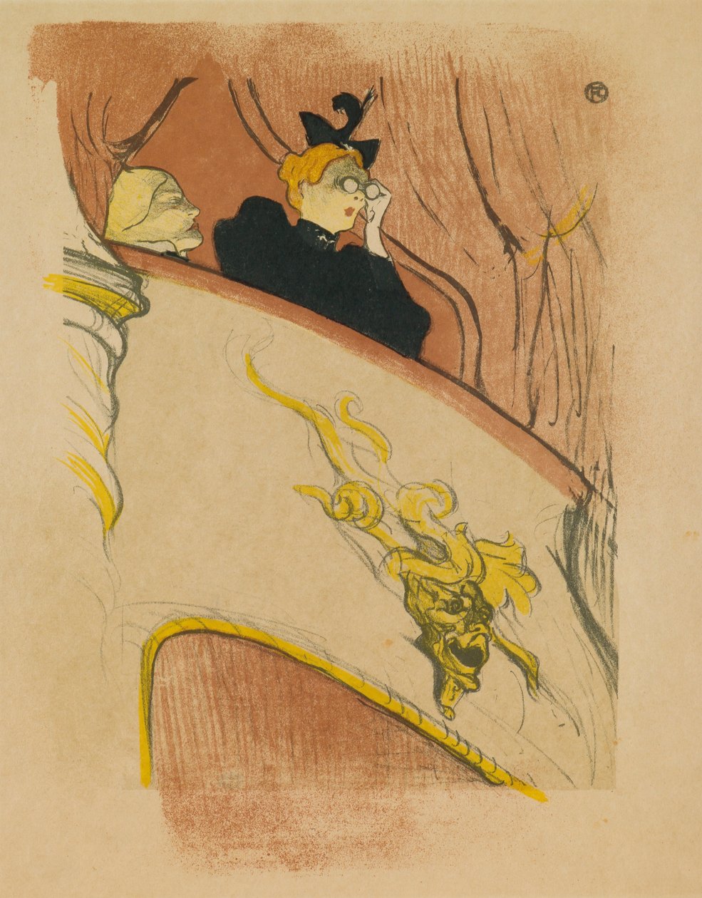 O Golden Mascaron Lodge de Henri de Toulouse Lautrec