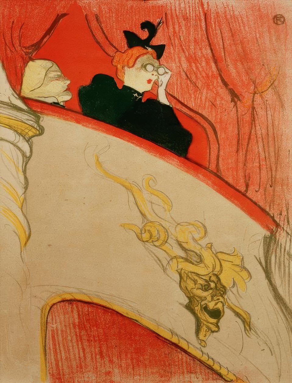 The Golden Mascaron Lodge de Henri de Toulouse Lautrec