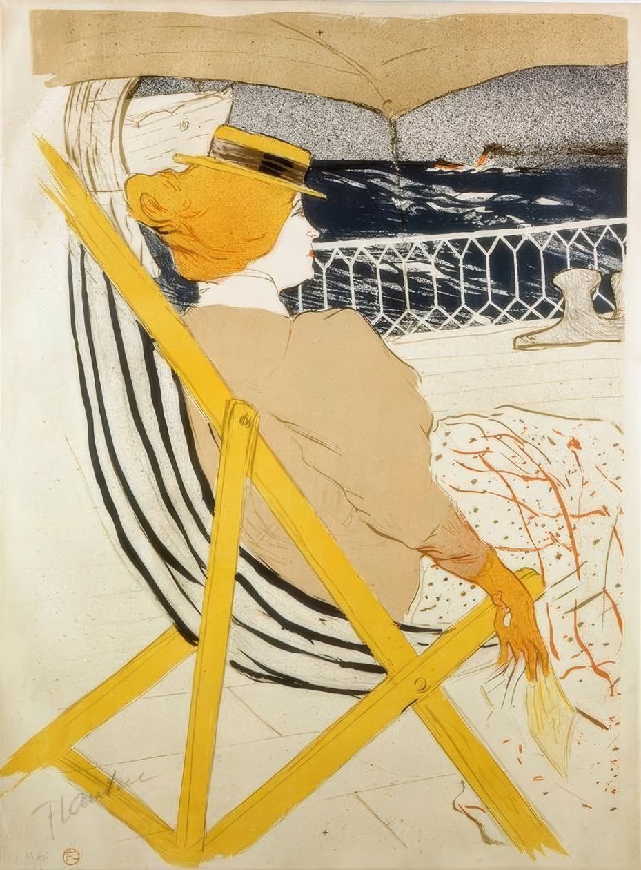 La Passagere du 54 old Promenade and Yacht de Henri de Toulouse Lautrec