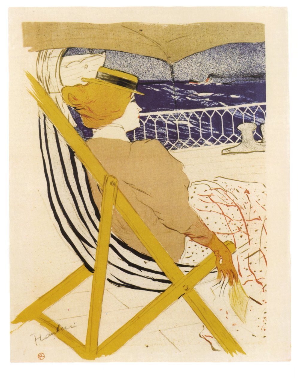 La Passagere du 54 old Promenade and Yacht, 1895 de Henri de Toulouse Lautrec