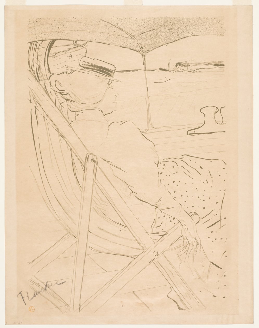 La Passagère du 54, 1896. de Henri de Toulouse Lautrec