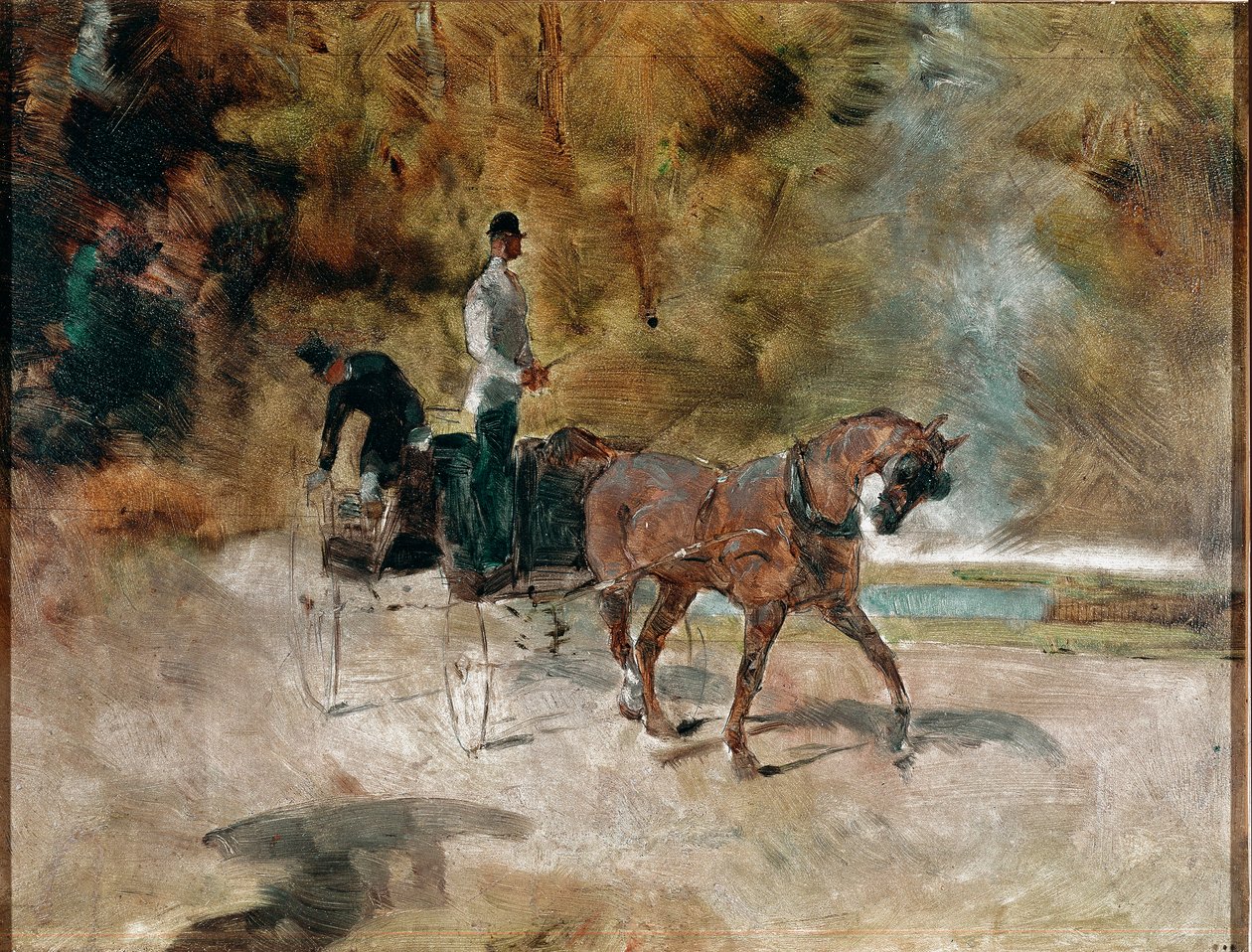 La carruagem Peinture de Henri de Toulouse-Lautrec (Toulouse Lautrec de Henri de Toulouse Lautrec