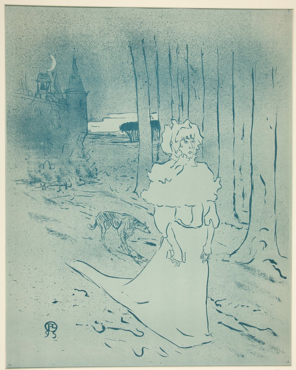 A senhora da mansão ou o presságio de Henri de Toulouse Lautrec