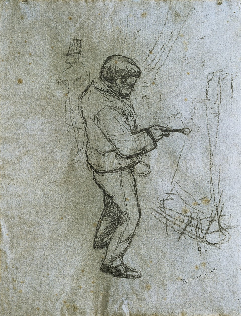 A Última Gota. Desenho de Henri de Toulouse-Lautrec (Toulouse Lautrec de Henri de Toulouse Lautrec