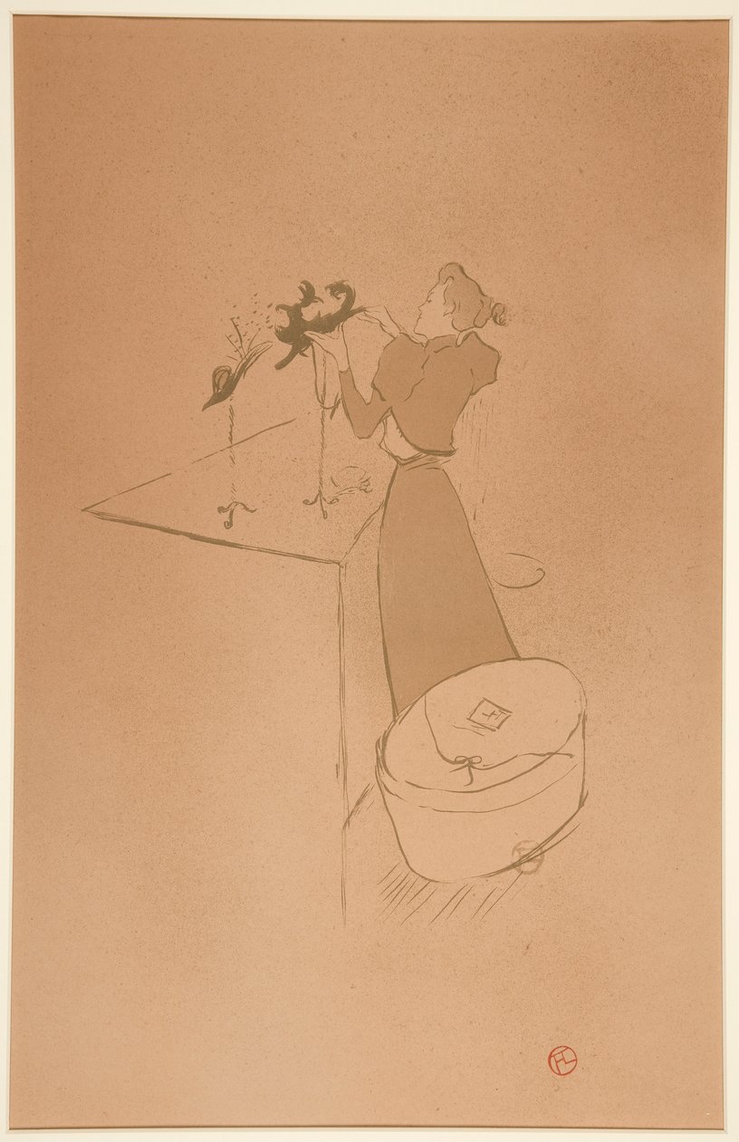 La modiste, Ren?e Vert (The Milliner, Ren?e Vert) de Henri de Toulouse Lautrec