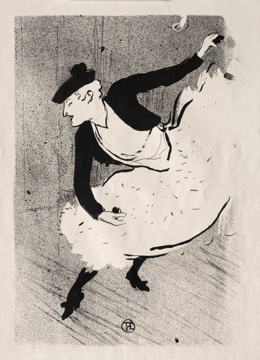 O café-concerto: Edmée Lescot, 1893. de Henri de Toulouse Lautrec