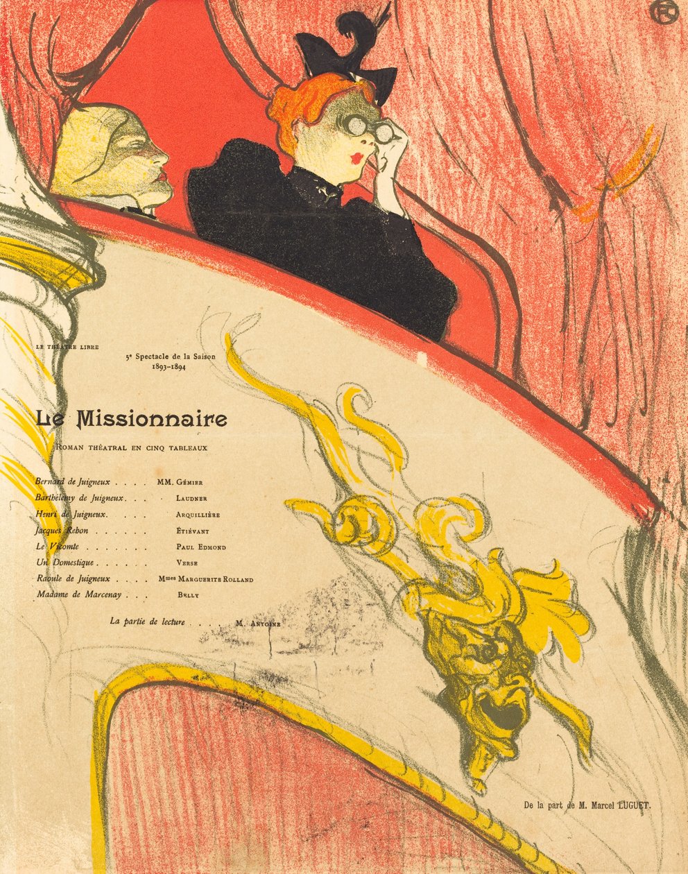 O Missionário, 1894. de Henri de Toulouse Lautrec