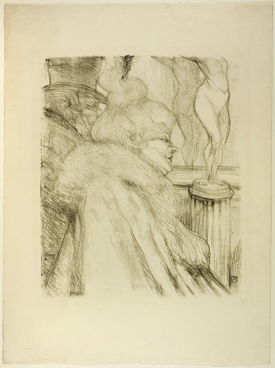 Saindo do Teatro de Henri de Toulouse Lautrec