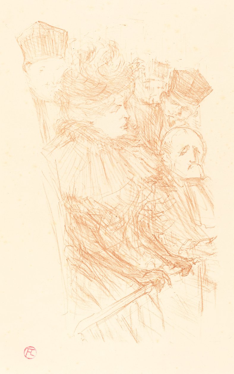 Julgamento Lebaudy - Testemunho de Mlle. Marsy de Henri de Toulouse Lautrec