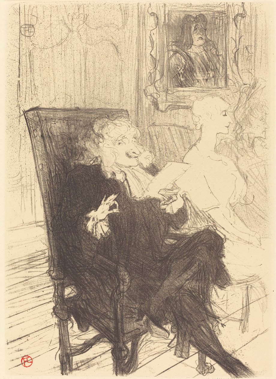 Leloir e Moreno em "Les femmes savantes" (Leloir e Moreno em "Les femmes savantes") de Henri de Toulouse Lautrec