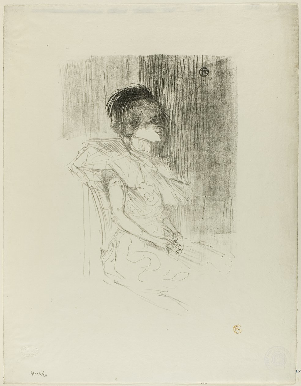 Credor sentado de Henri de Toulouse Lautrec