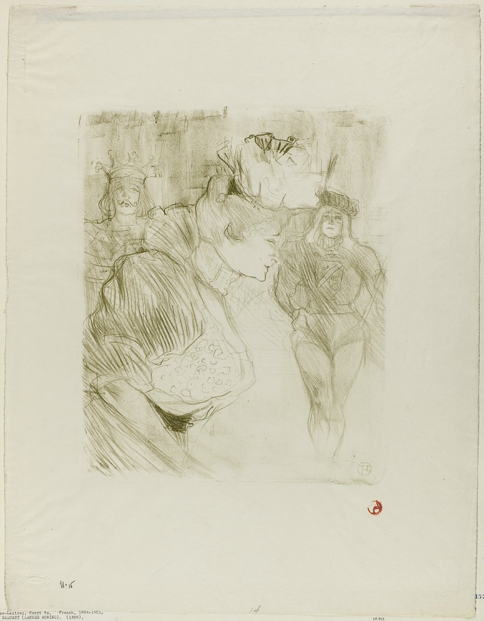 Credor fazendo uma reverência de Henri de Toulouse Lautrec