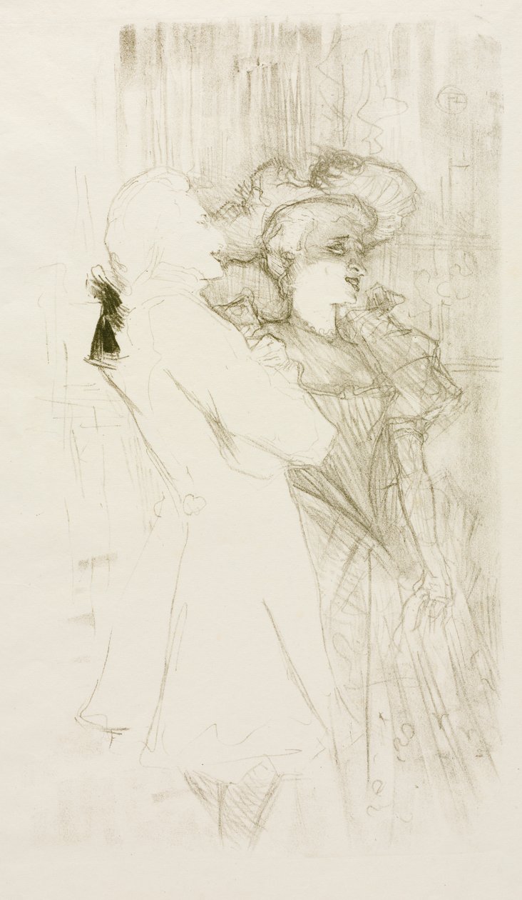 Lender e Auguez em "A Canção da Fortuna" de Henri de Toulouse Lautrec