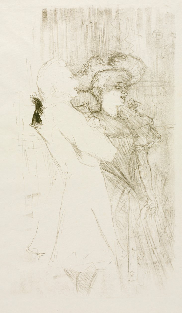 Credor e Auguez em The Song of Fortune, 1895. de Henri de Toulouse Lautrec