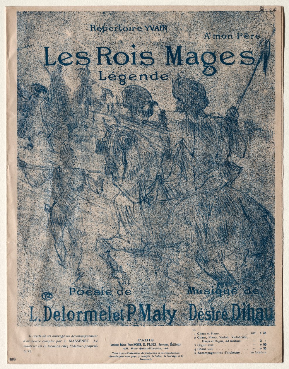 Os Três Reis, 1899. de Henri de Toulouse Lautrec