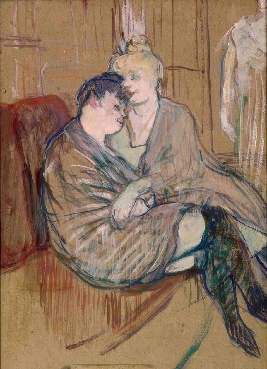 Os dois amigos de Henri de Toulouse Lautrec