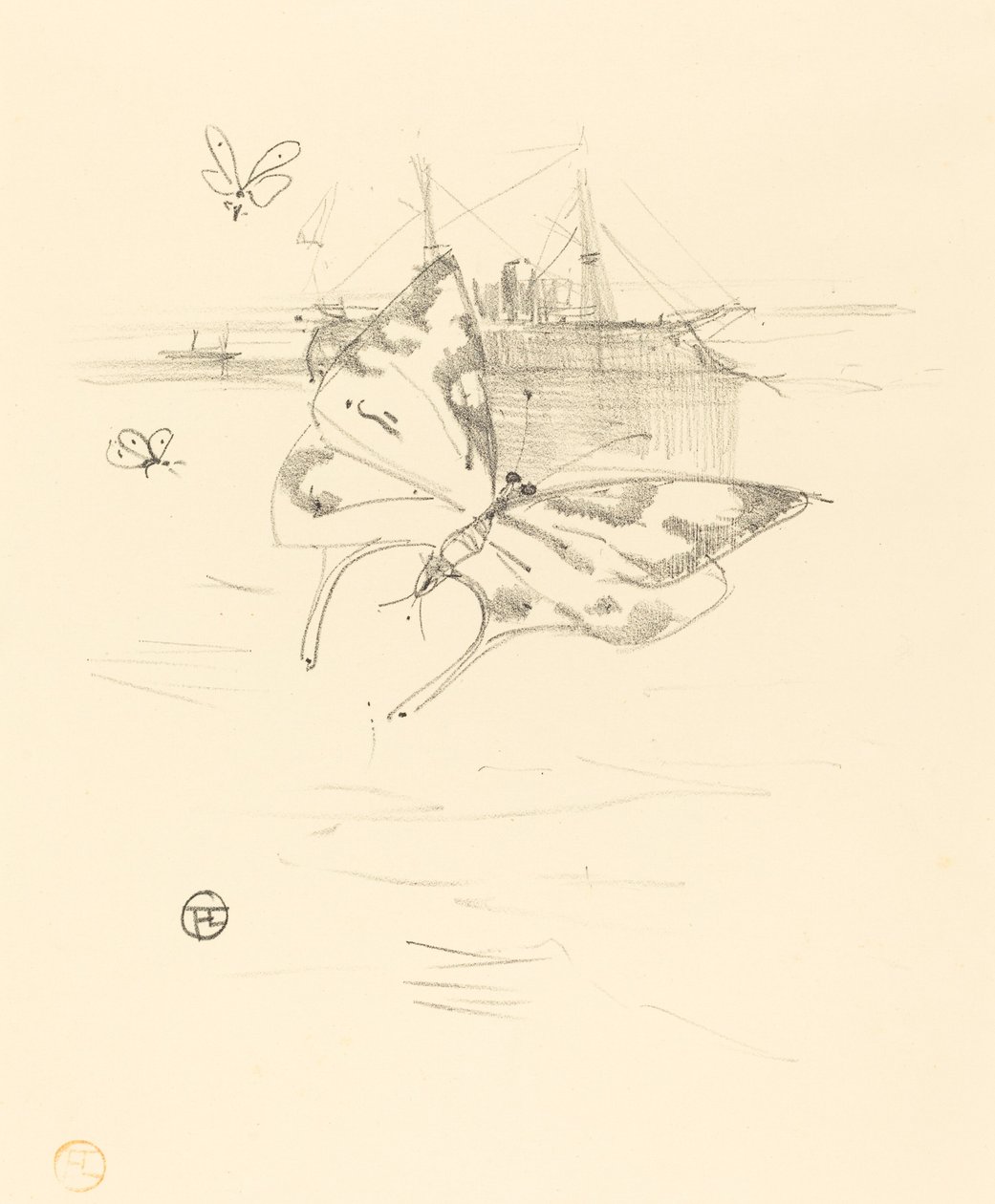 Borboletas, 1895. de Henri de Toulouse Lautrec