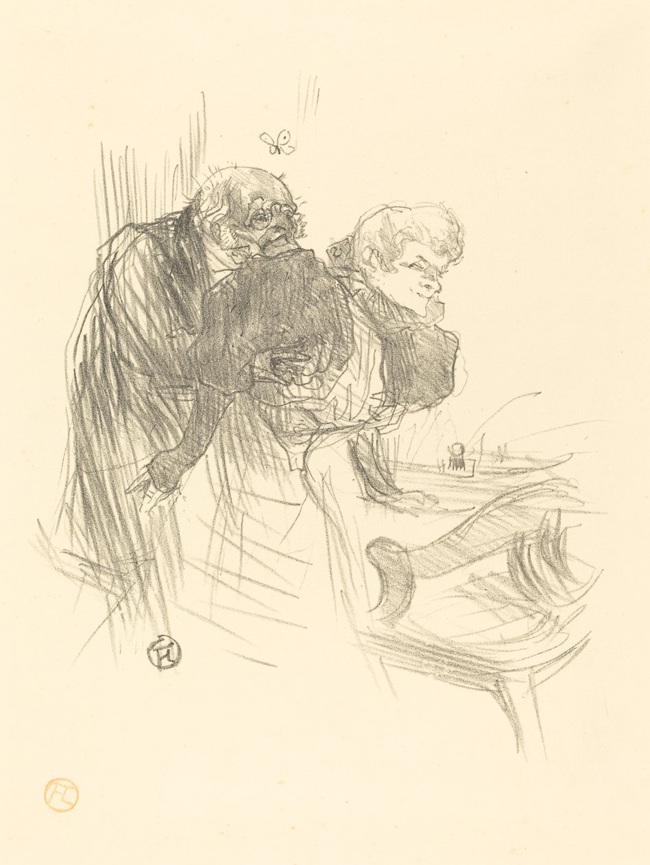 As Borboletas Velhas, 1895. de Henri de Toulouse Lautrec