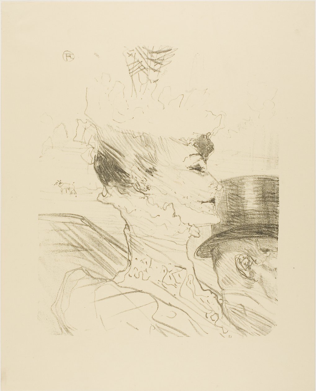 Louise Balthy, de Litografias de Treize de Henri de Toulouse Lautrec