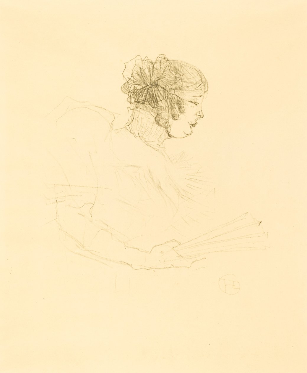 Luce Myres em Perfil Luce Myrès, perfil, 1895. de Henri de Toulouse Lautrec