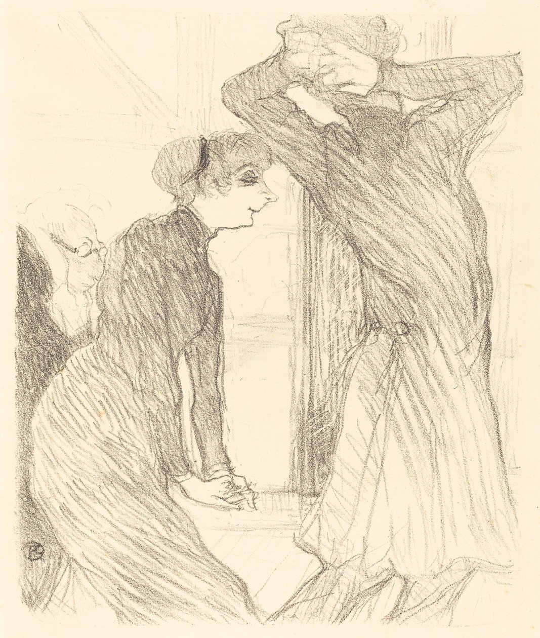 Lugne Poe e Careca em "Acima das Forças Humanas" (Lugne Poe e Careca em "Além das Forças Humanas") de Henri de Toulouse Lautrec