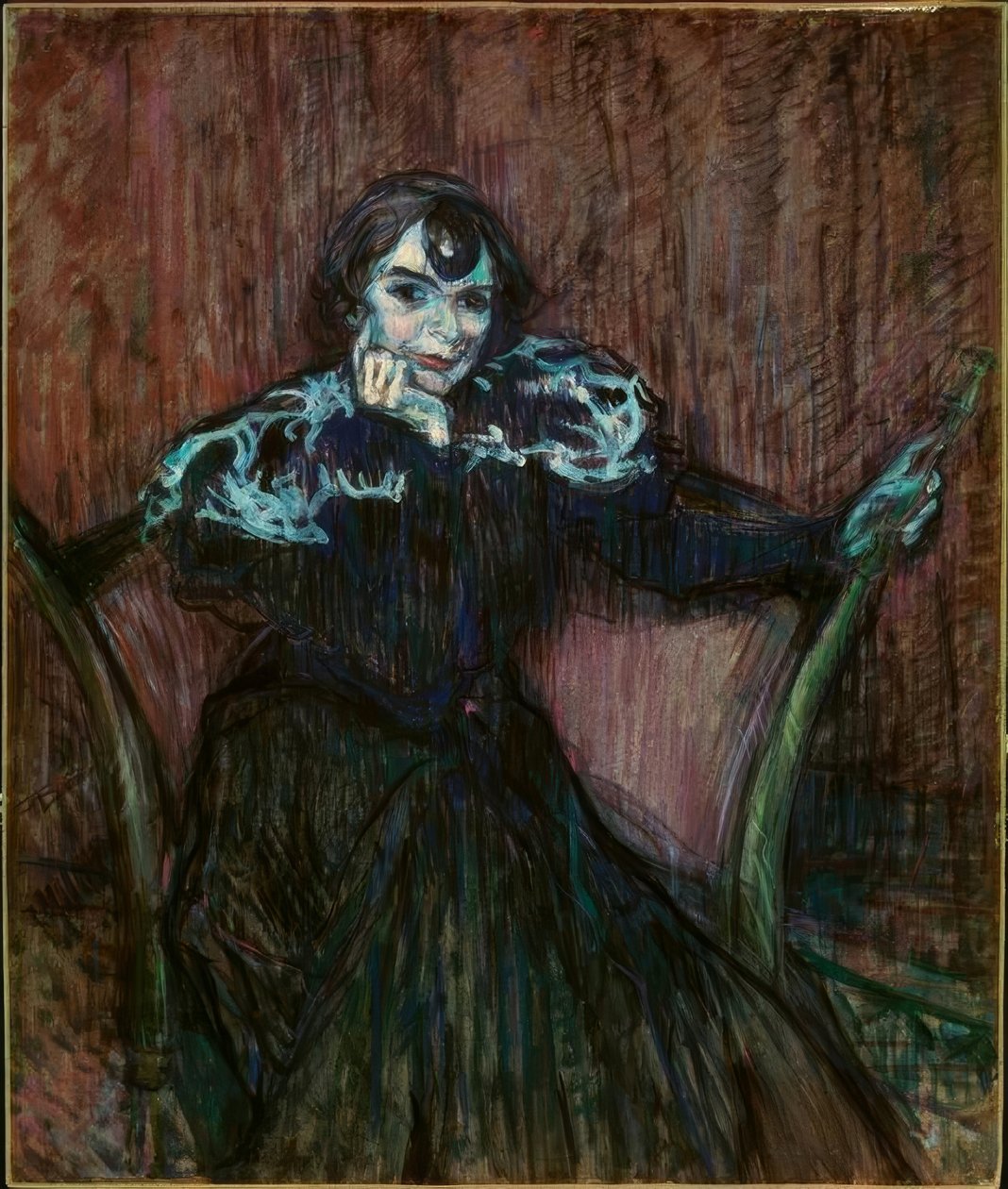 Desconhecida Berthe Bady de Henri de Toulouse Lautrec