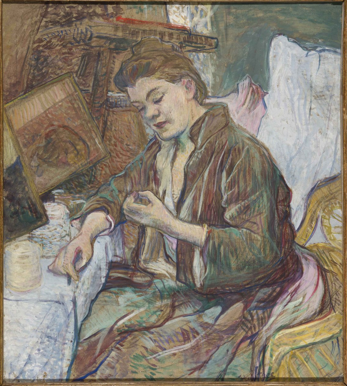 Madame Favre em seu banheiro, 1891 de Henri de Toulouse Lautrec