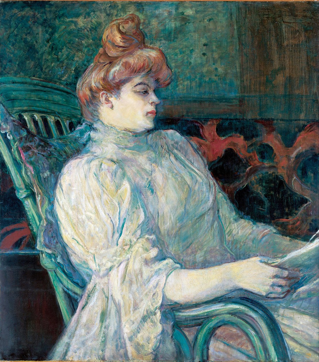 Madame Marthe X. em Bordeaux por Toulouse Lautrec, Henri, de (1864-1901) de Henri de Toulouse Lautrec