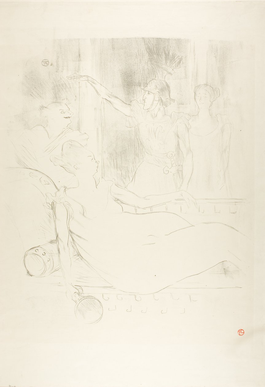 Madame Simon-Girard, Brewer e Guy em La belle Hélène de Henri de Toulouse Lautrec