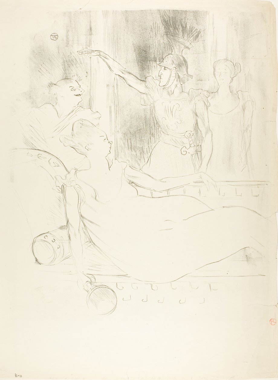 Madame Simon-Girard, Brewer e Guy em La belle Hélène de Henri de Toulouse Lautrec