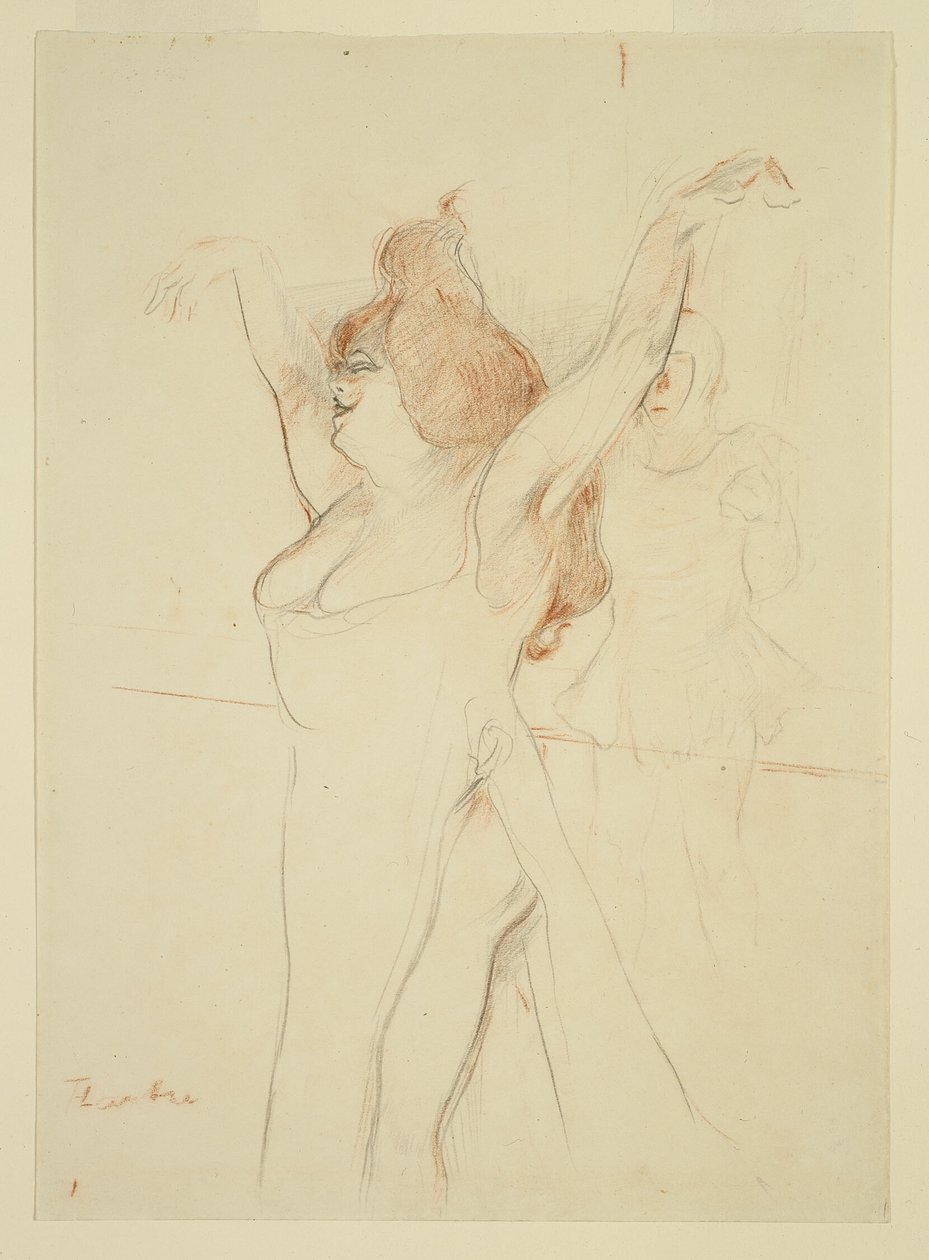 Mademoiselle Cocyle como Helena de Troia em La Belle Helene de Henri de Toulouse Lautrec
